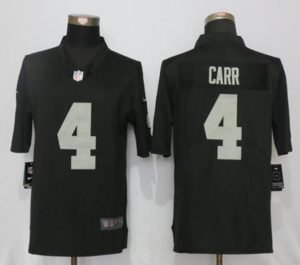 2017 NFL NEW Nike Oakland Raiders #4 Carr Black 2017 Vapor Untouchable Limited Player->houston texans->NFL Jersey